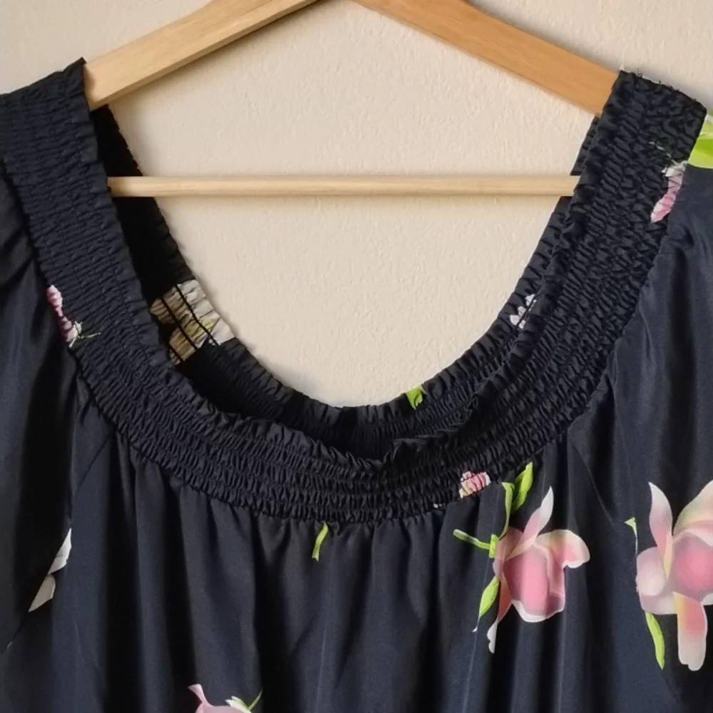 Lil Floral Black Dress